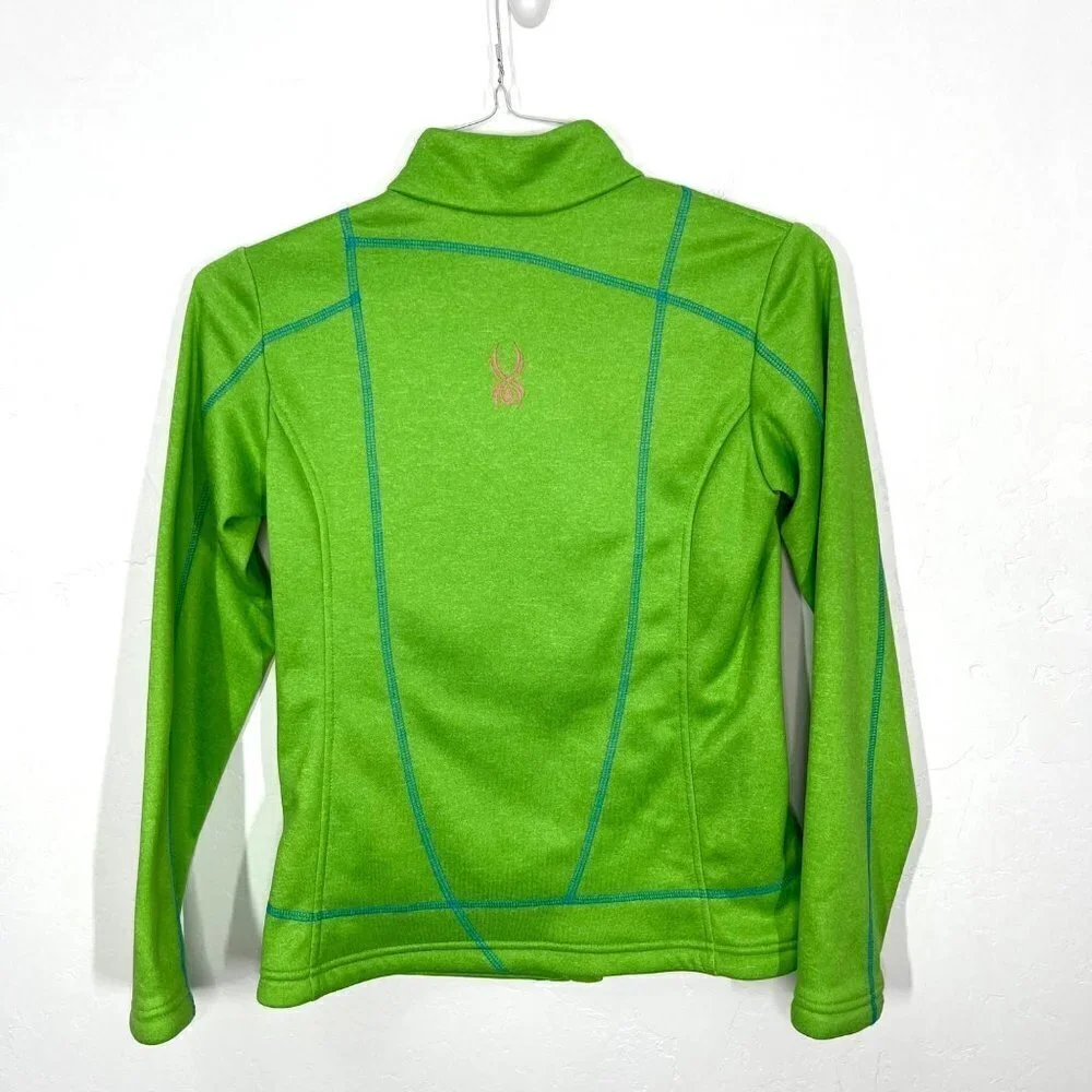 Spyder Full Zip Green Jacket Kids Size L. Girl / Boy
